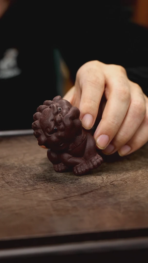 紫砂茶宠紫砂狮子