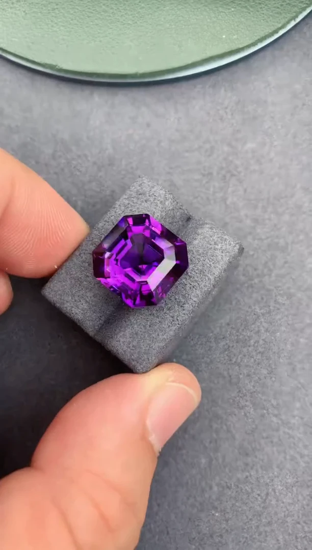 未镶嵌珠宝半成品紫晶13ct 紫水晶