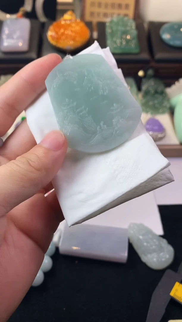 未镶嵌定制翡翠大**舟毛货不退不换