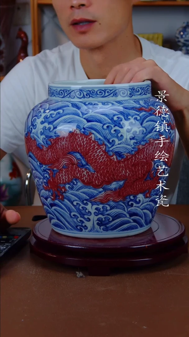 现代景德镇手工手绘陶瓷摆件59