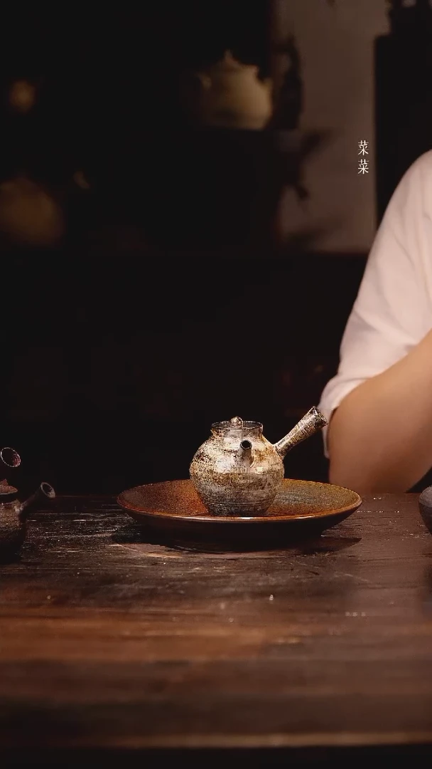 110cc纯手工柴烧泡茶壶