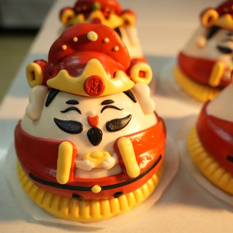 喜迎财神非遗花馍