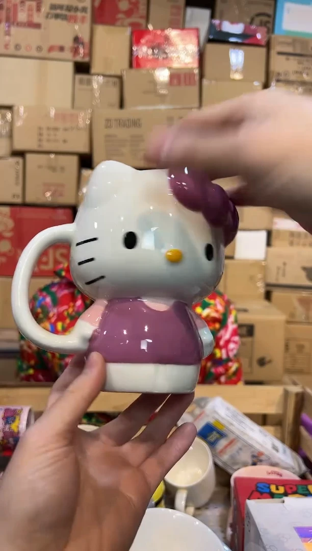 【闪购商品】其他陶瓷粉色kt全身杯