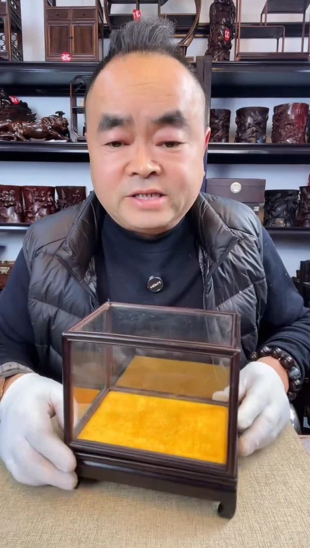 木老李红木工艺品1号玻璃罩