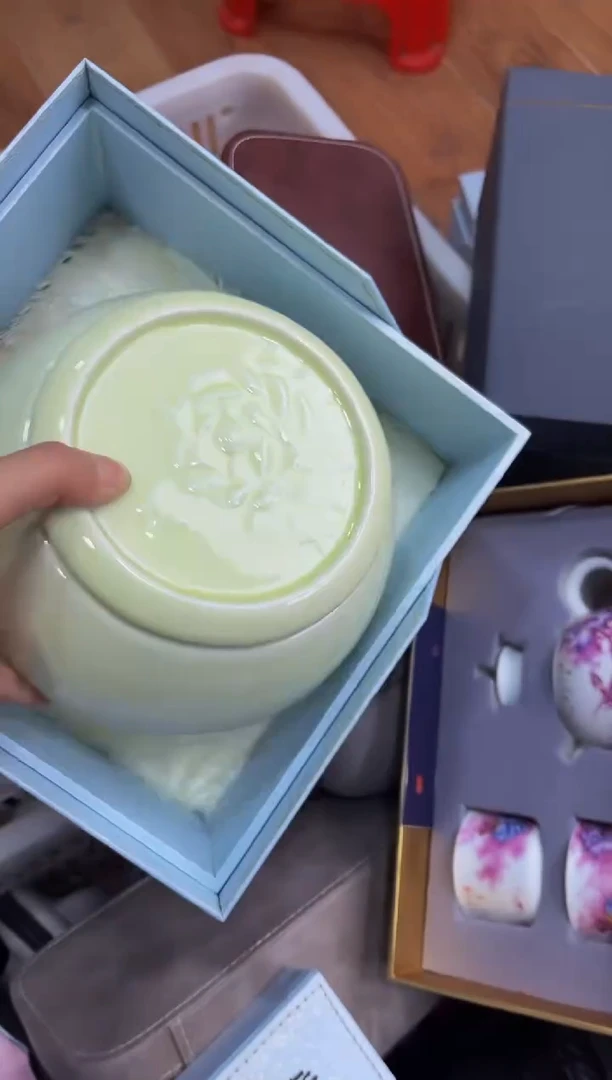 陶瓷茶具摆件旅行套组