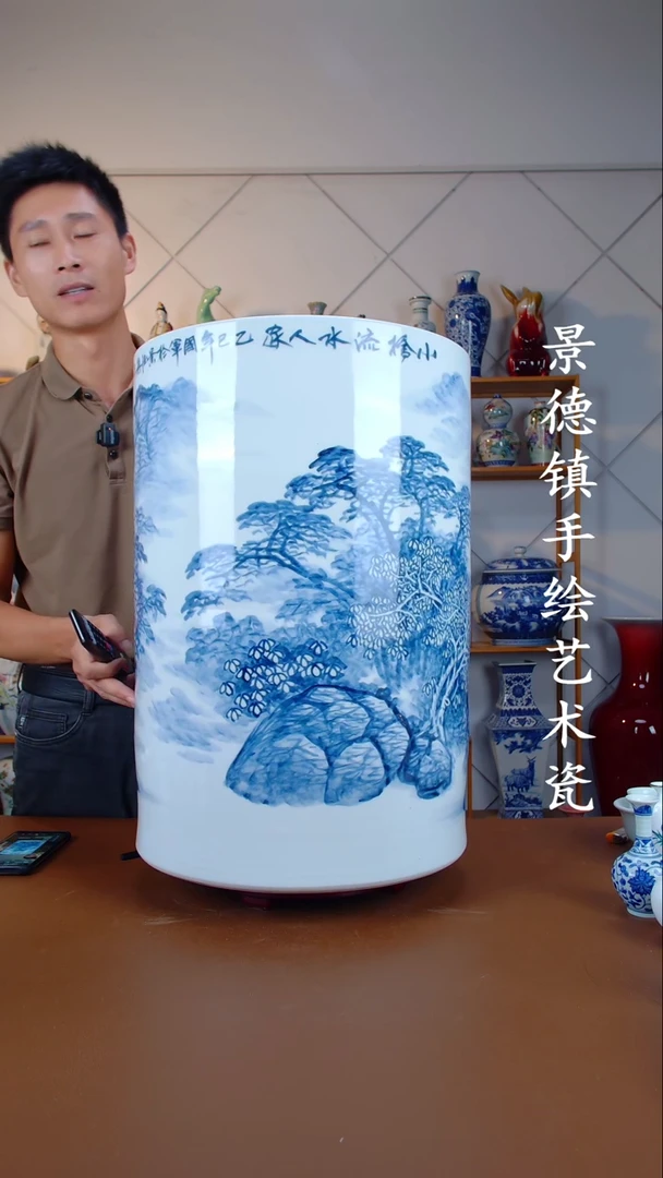 现代景德镇手工手绘陶瓷摆件25