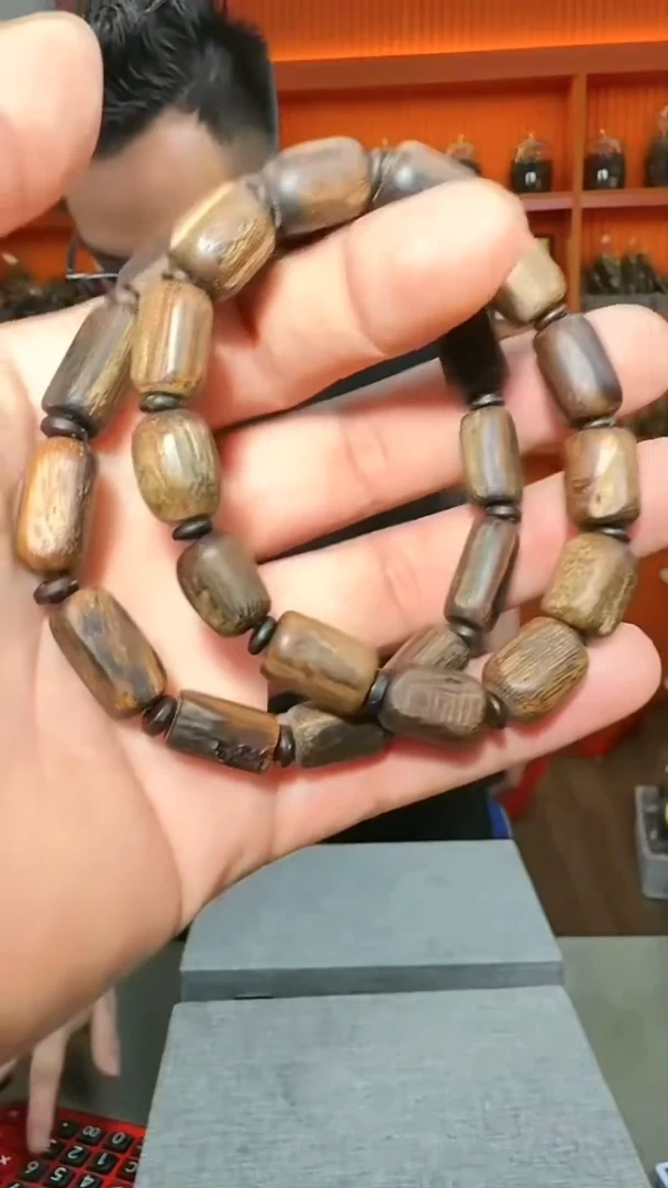 沉香手串100号沉水小黑棍13g多样性发一