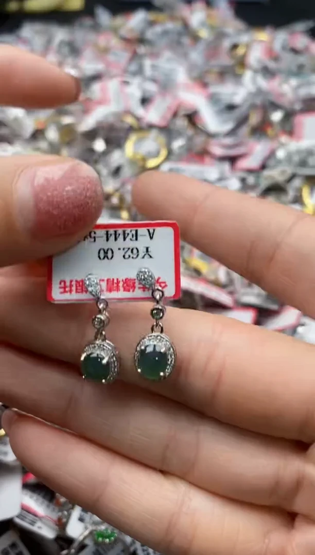 【闪购商品】翡翠戒指银S925镶嵌44444---3