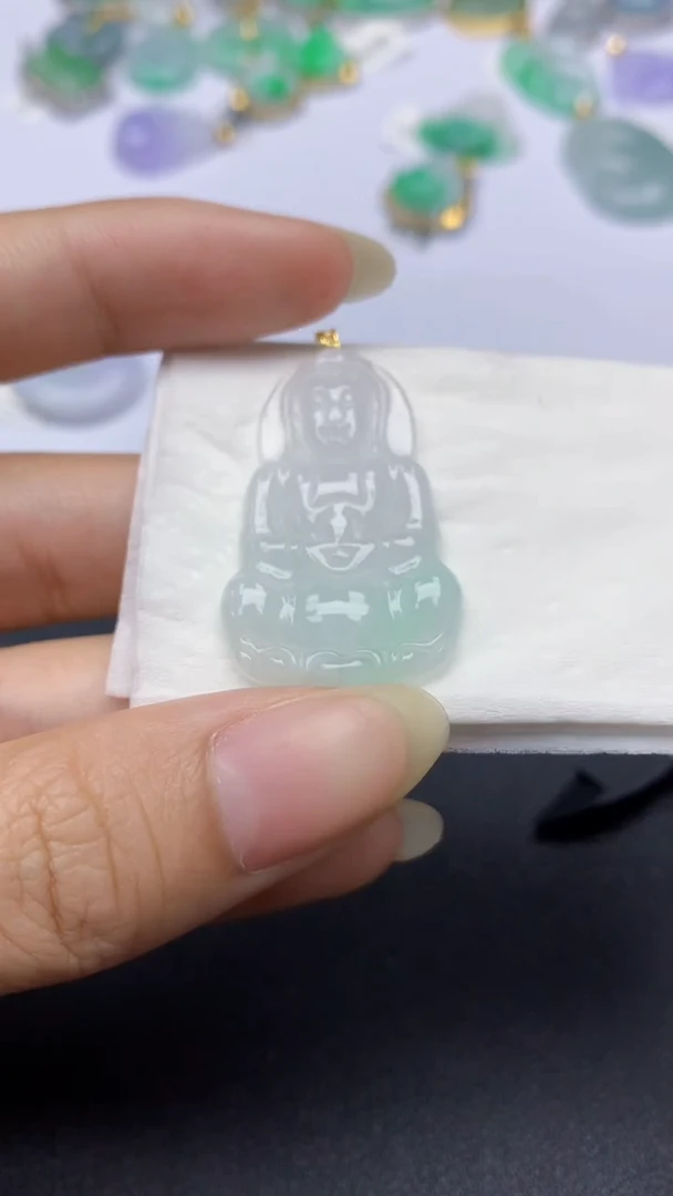 颈饰未镶嵌翡翠天然缅甸a货翡翠百元以上9元证书费自理