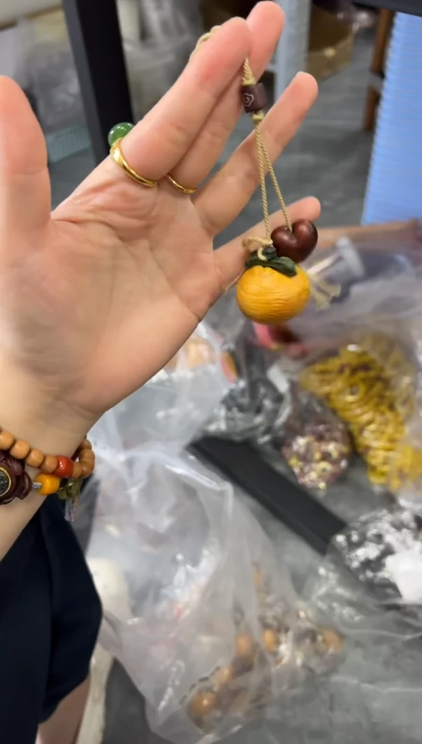 破布木（黄金檀）吊坠诚心如意黄金檀木挂件(2480)