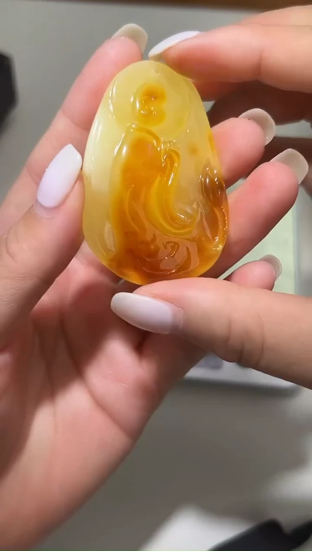 裸石琥珀未镶嵌琥珀蜜蜡吊坠