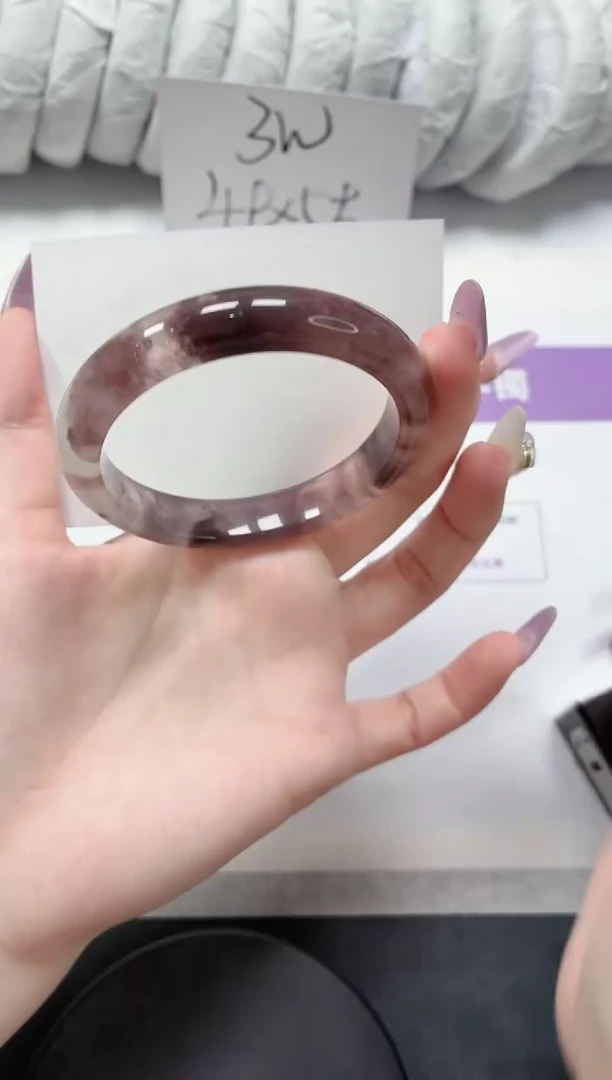 石英质玉手镯未镶嵌147-紫罗兰56.2