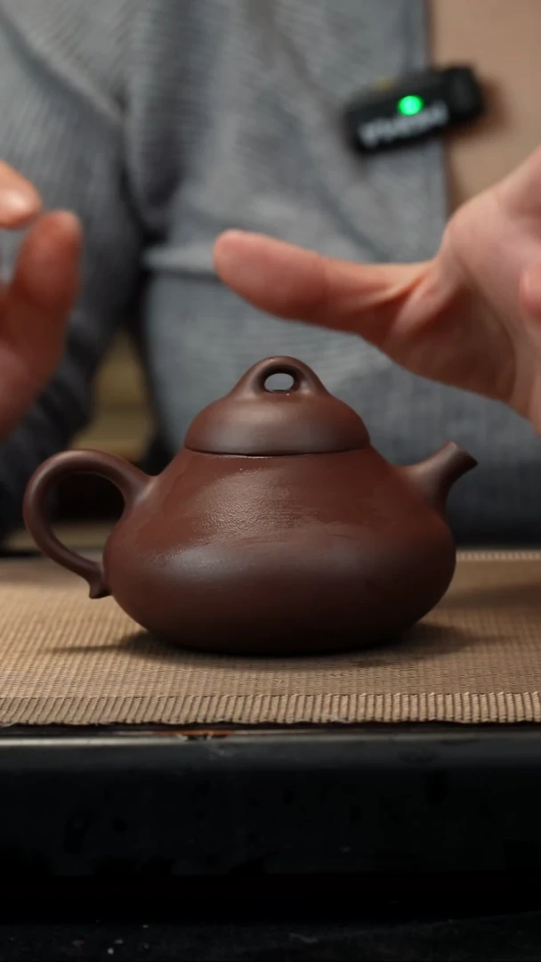 紫砂茶盏深井紫泥憨瓢170CC