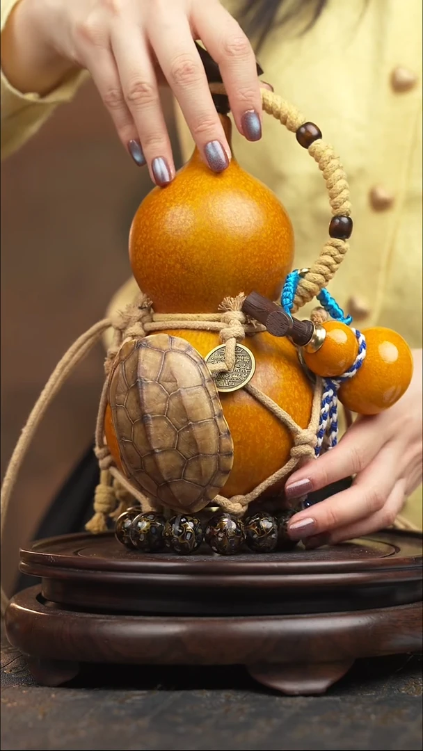 164号大漆酒葫芦一物一拍【双福双禄】