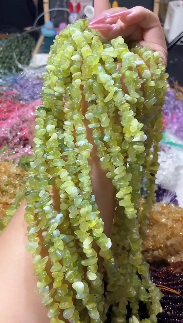 水晶珠宝半成品未镶嵌青提