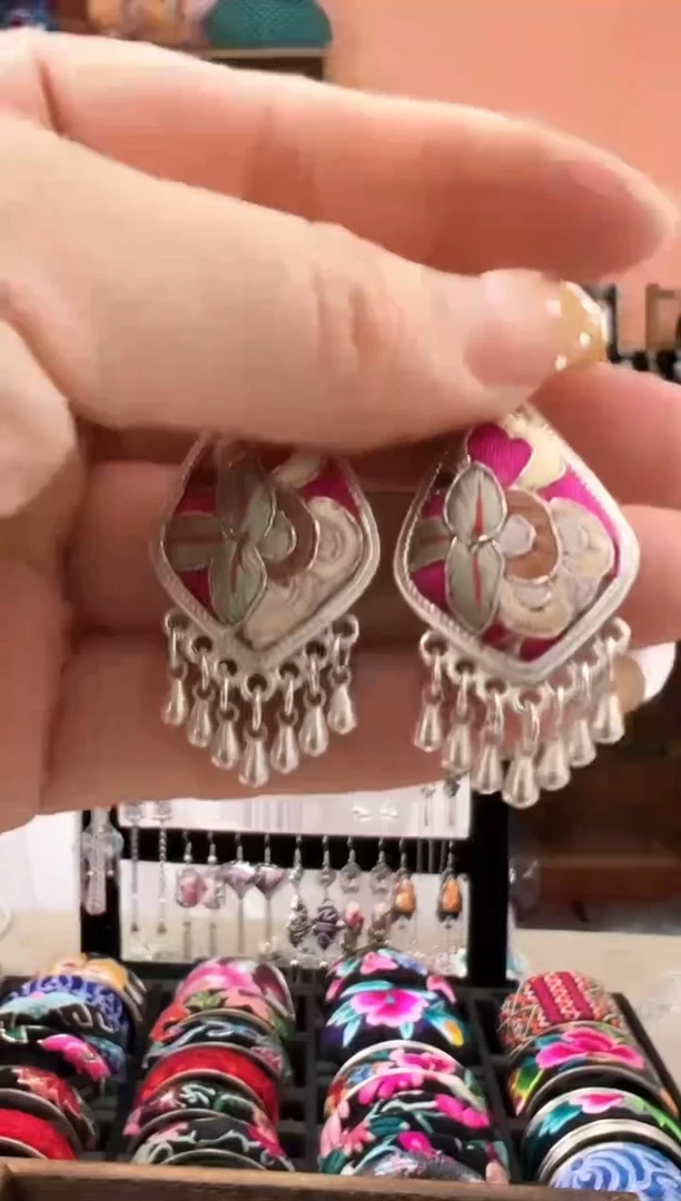 织绣艺枝独绣老绣饰品10