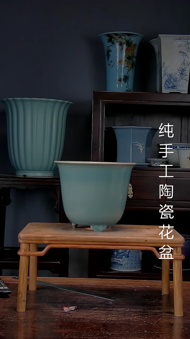 景德镇陶瓷手工花盆