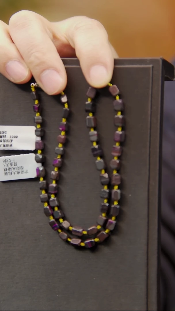 苏纪石（舒俱来）未镶嵌丝绒项链80号