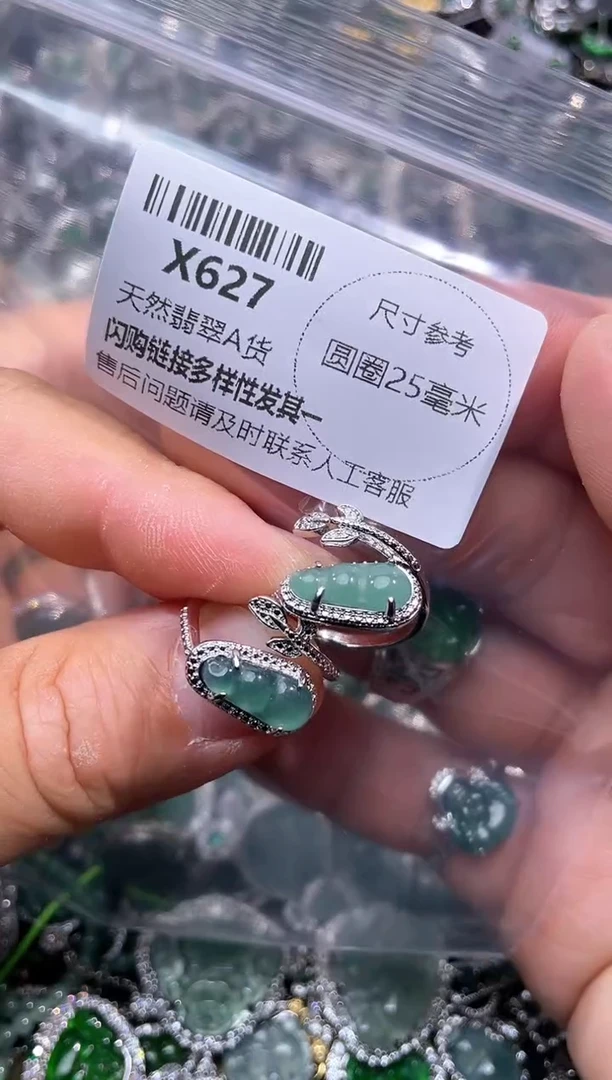 【闪购商品】翡翠颈饰未镶嵌X627戒指 多样性发其一