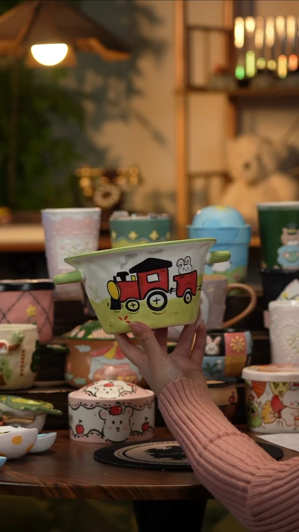 杯子瓷A134景德镇原创手工陶瓷