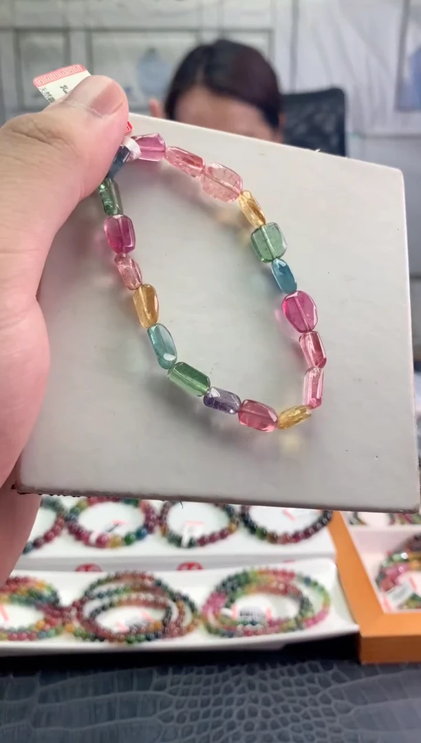 未镶嵌手串碧玺多样性发一条