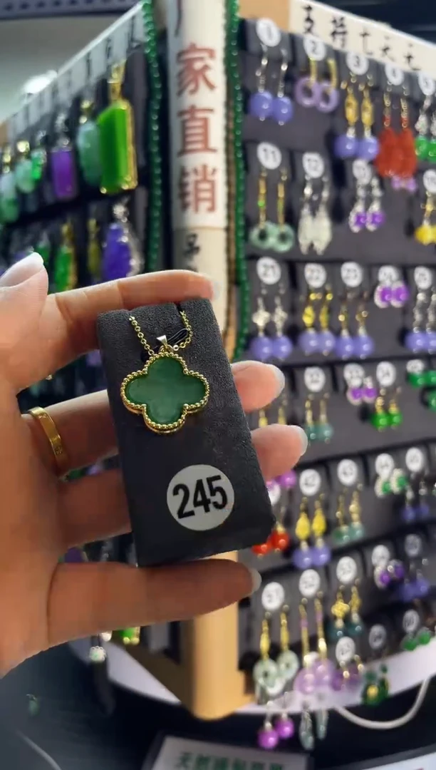 翡翠银S925镶嵌耳饰245.....