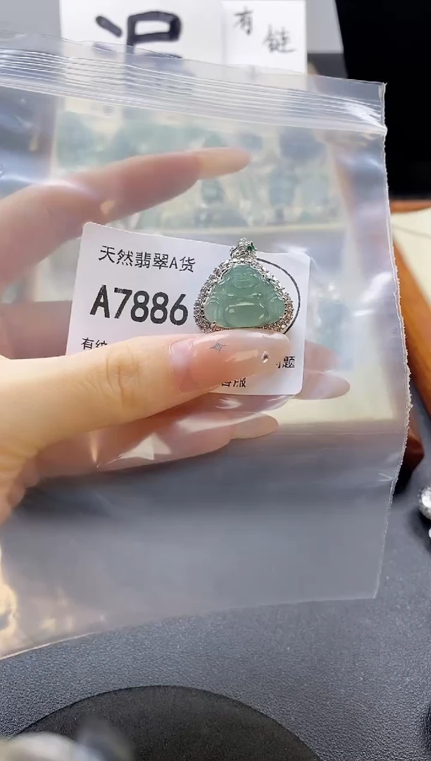 吊坠(赠链)未镶嵌翡翠天然翡翠A货