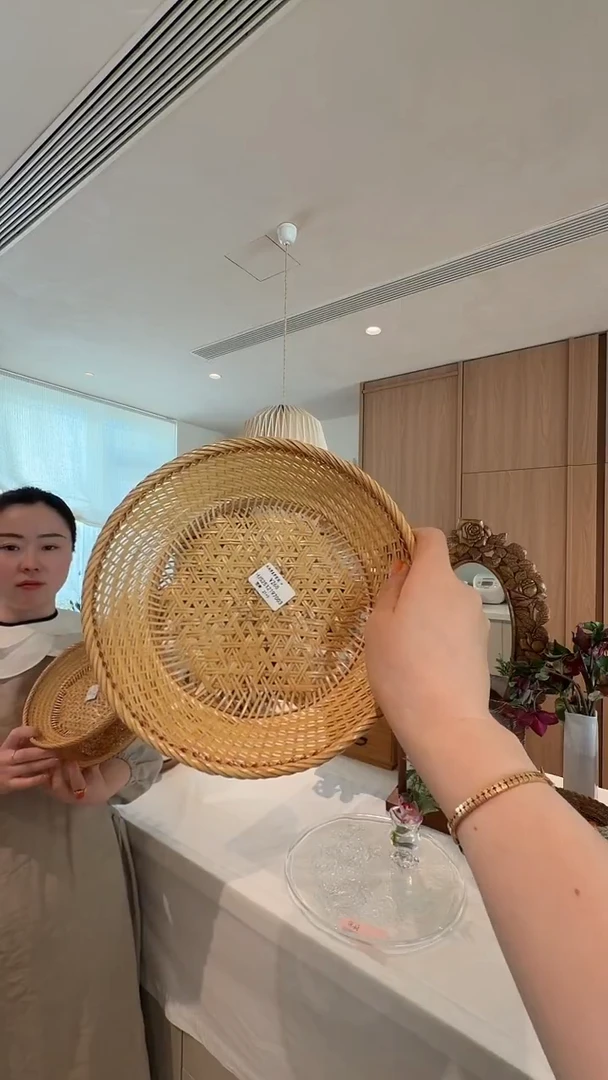 茶道摆件0000管子竹编盘7003