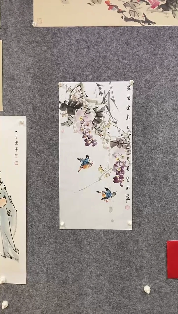 国画尚定固国画作品