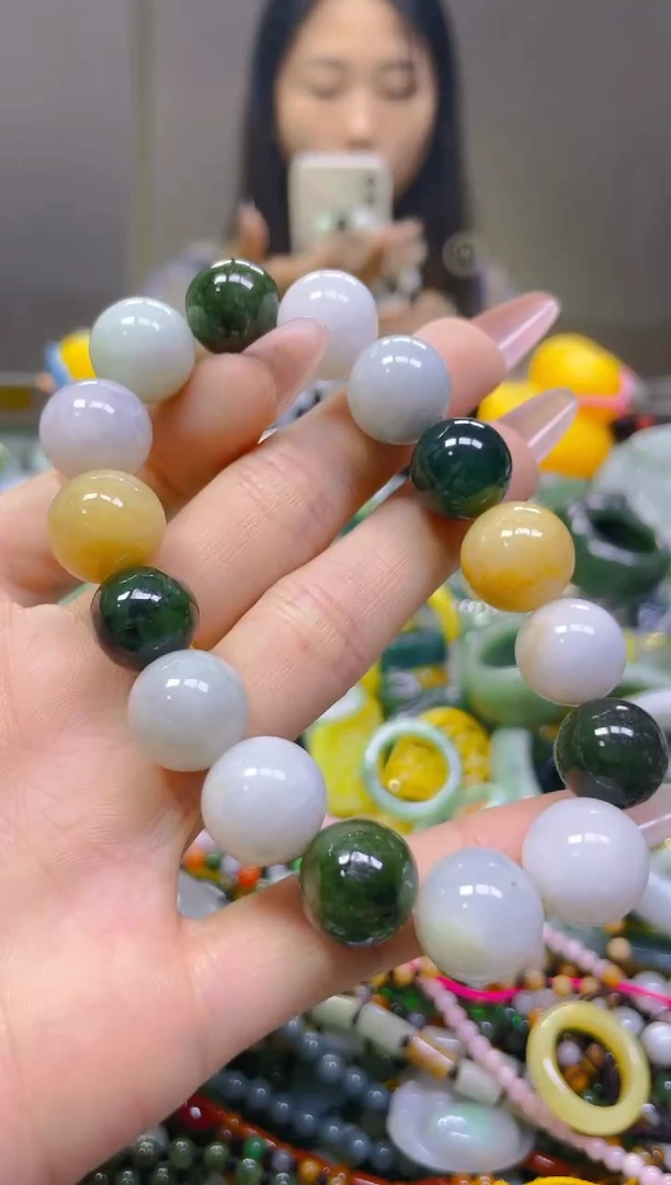 翡翠未镶嵌颈饰13MM/E/翡翠A货一图一物