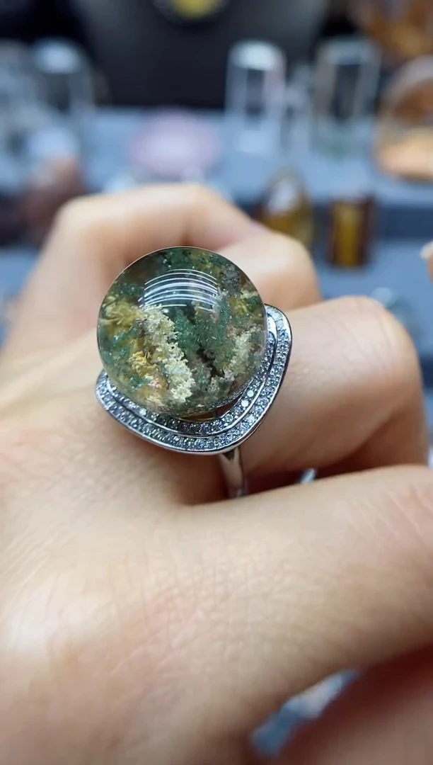 【闪购商品】水晶戒指银S925镶嵌水晶水晶