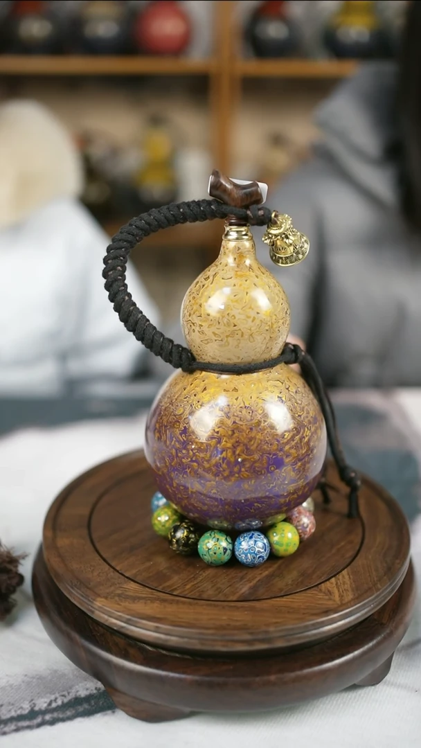 【闪购商品】088精品大漆酒葫芦送网兜漏斗