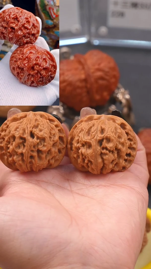 【闪购商品】文玩核桃把件40苹果园狮子头