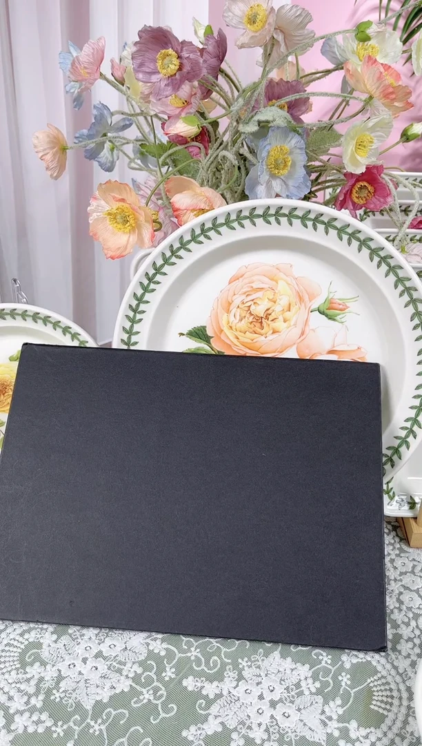 陶微瑕56：马克杯紫玫瑰单个（杯口裂纹）