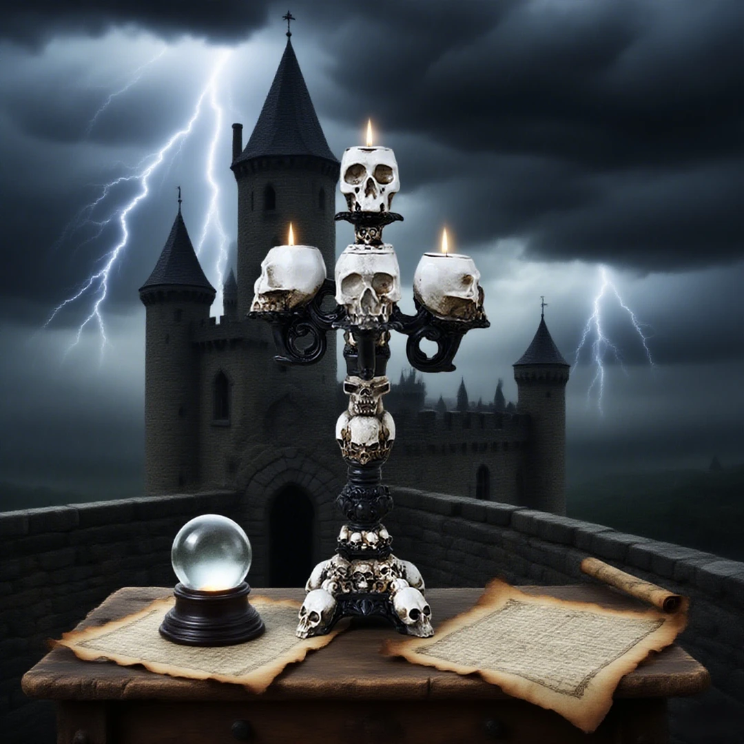 复古烛台蜡烛摆件欧式创意树脂烛光装饰桌浪漫晚餐布置道具摆设