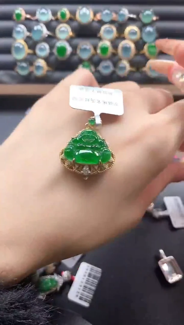 银S925镶嵌戒指翡翠51511