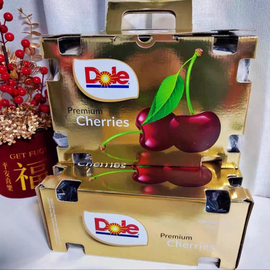 【金都乐】4JD智利进口车厘子NJ【Santina】0.8-5斤装 海运内附果径卡