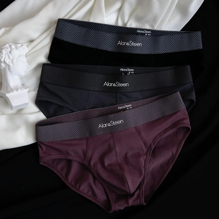 EONMEBIWNT男士内裤中腰三角裤抗菌内裤运动舒适夏季透气清爽