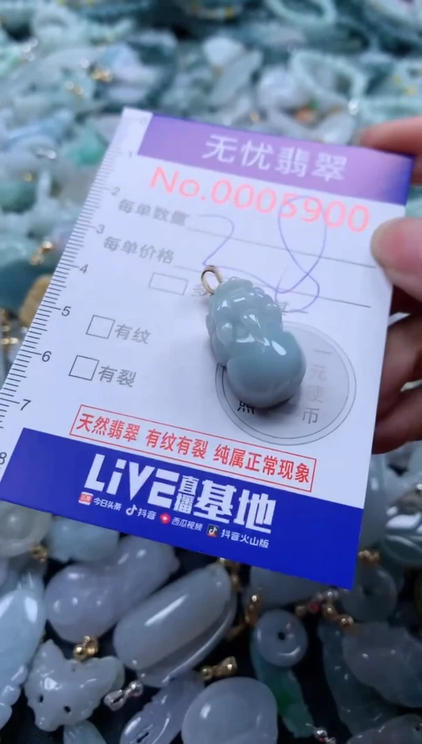 翡翠未镶嵌吊坠(不含链)5900