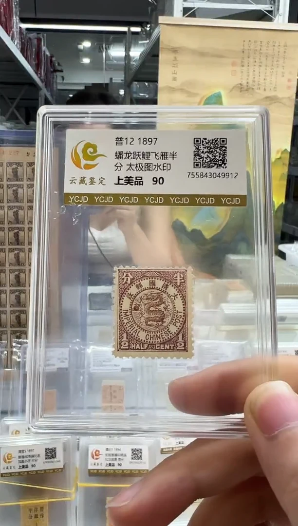 普12 日本版蟠龙太极图水印