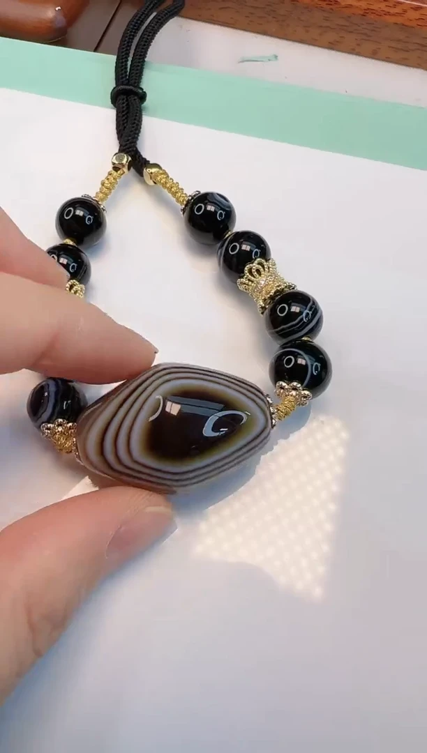 玛瑙/玉髓项链未镶嵌Y21504（拍一发一）多样性发货