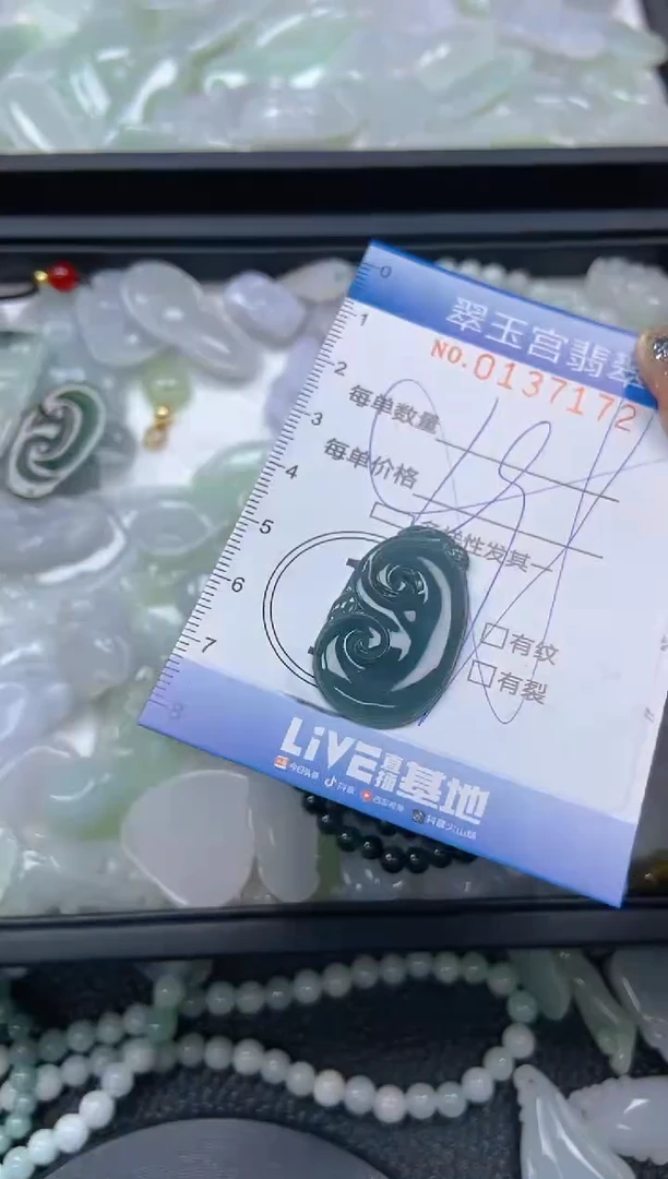 翡翠未镶嵌颈饰闪购0137172