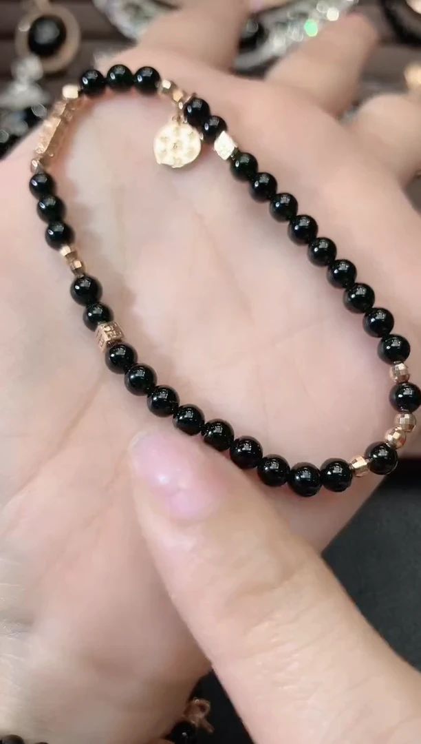 18K金镶嵌手链翡翠D30 多样性发一件