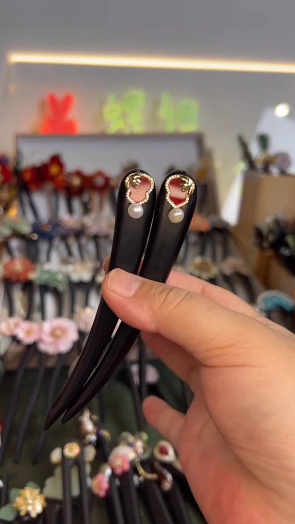 非金属木质美****️13  两只装  美丽发簪