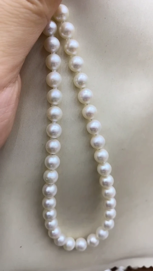 颈饰未镶嵌淡水珍珠7-8mm正圆无核