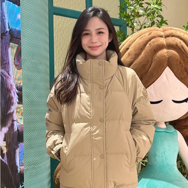 【好羽绒】茵曼冬季90鸭绒加厚羽绒服翻领慵懒百搭舒适保暖短款外套