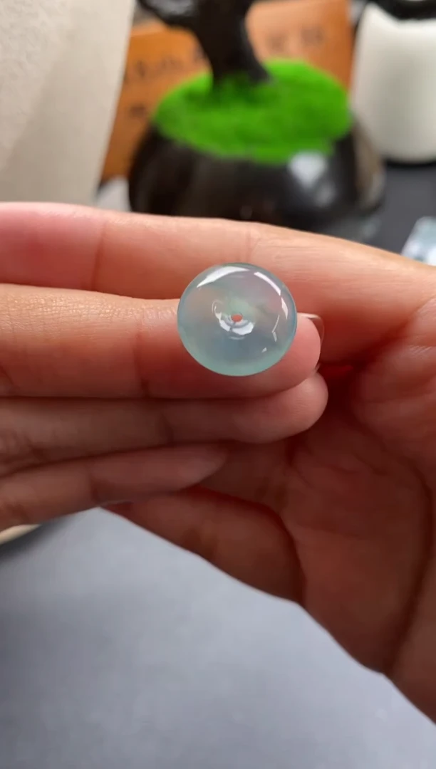 颈饰未镶嵌翡翠翡翠冰种平安扣