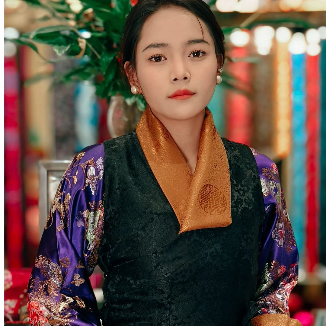 坚桑玛精品藏装内搭甲罗衬衣