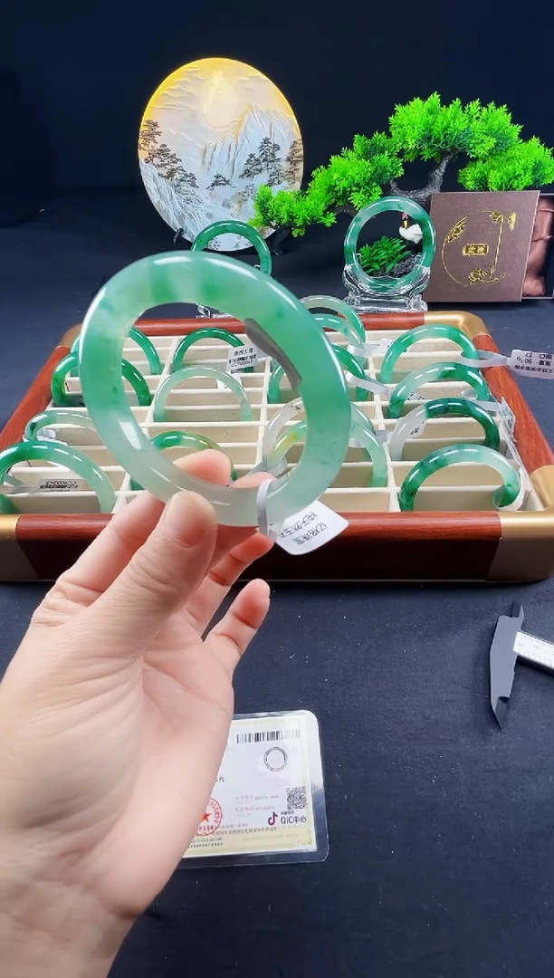 未镶嵌手镯石英质玉（非洲翠）真品上等纯天然非洲翠玉手镯石英质玉