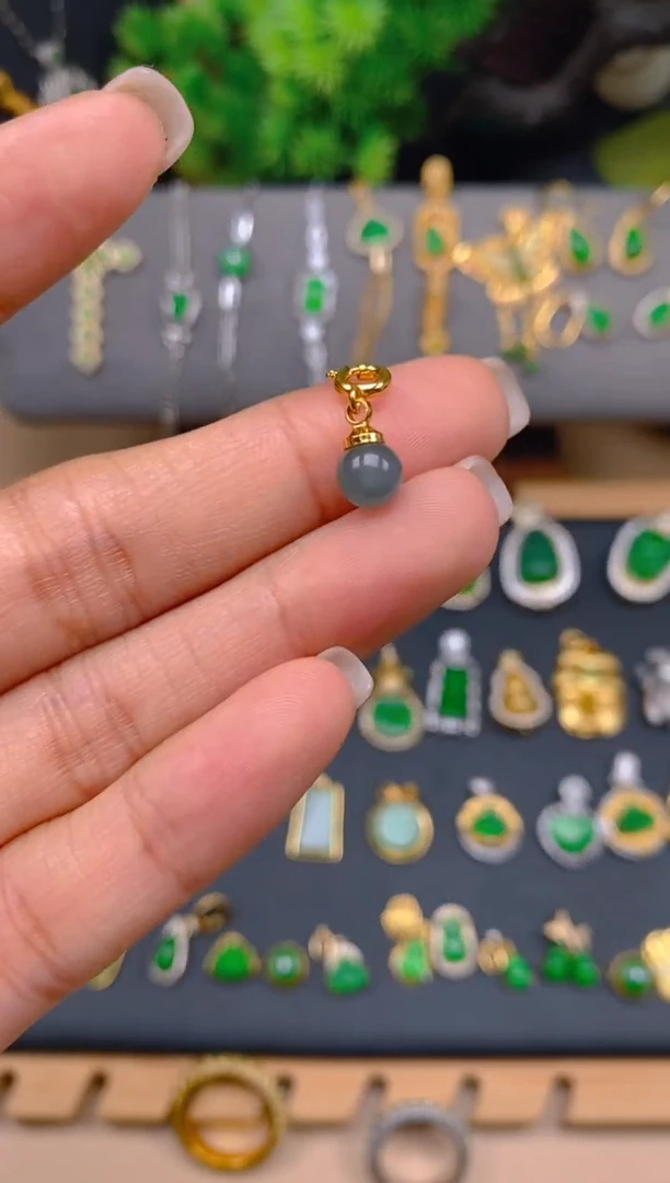 吊坠(不含链)未镶嵌翡翠圆珠